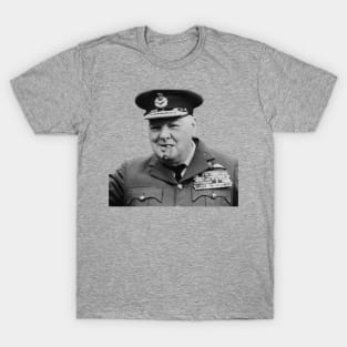 Sir Winston Churchill in uniform T-Shirt